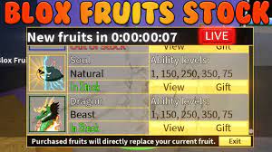 Blox Fruit Stock