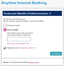 ulster bank anytime login