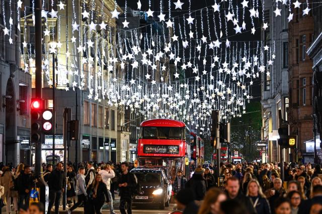 London’s Oxford Street sees strong December footfall, but rest of UK struggles